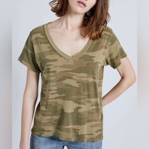 Current/Elliott V-Neck Tee Army Camo